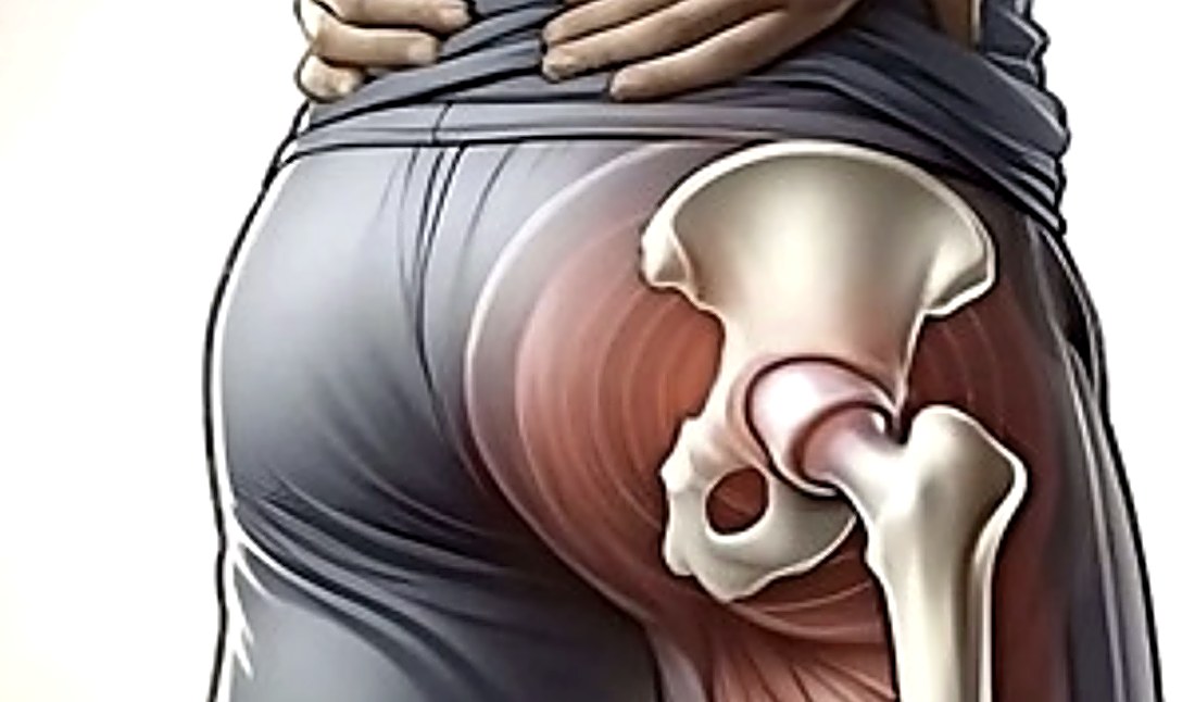 Ilustracja bioder i miednicy